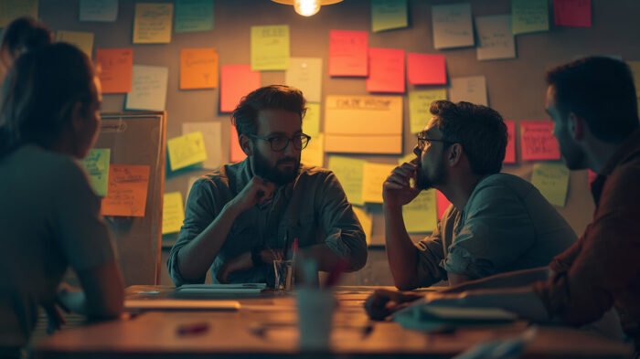 Group-Brainstorming-Session Group-Brainstorming-Session